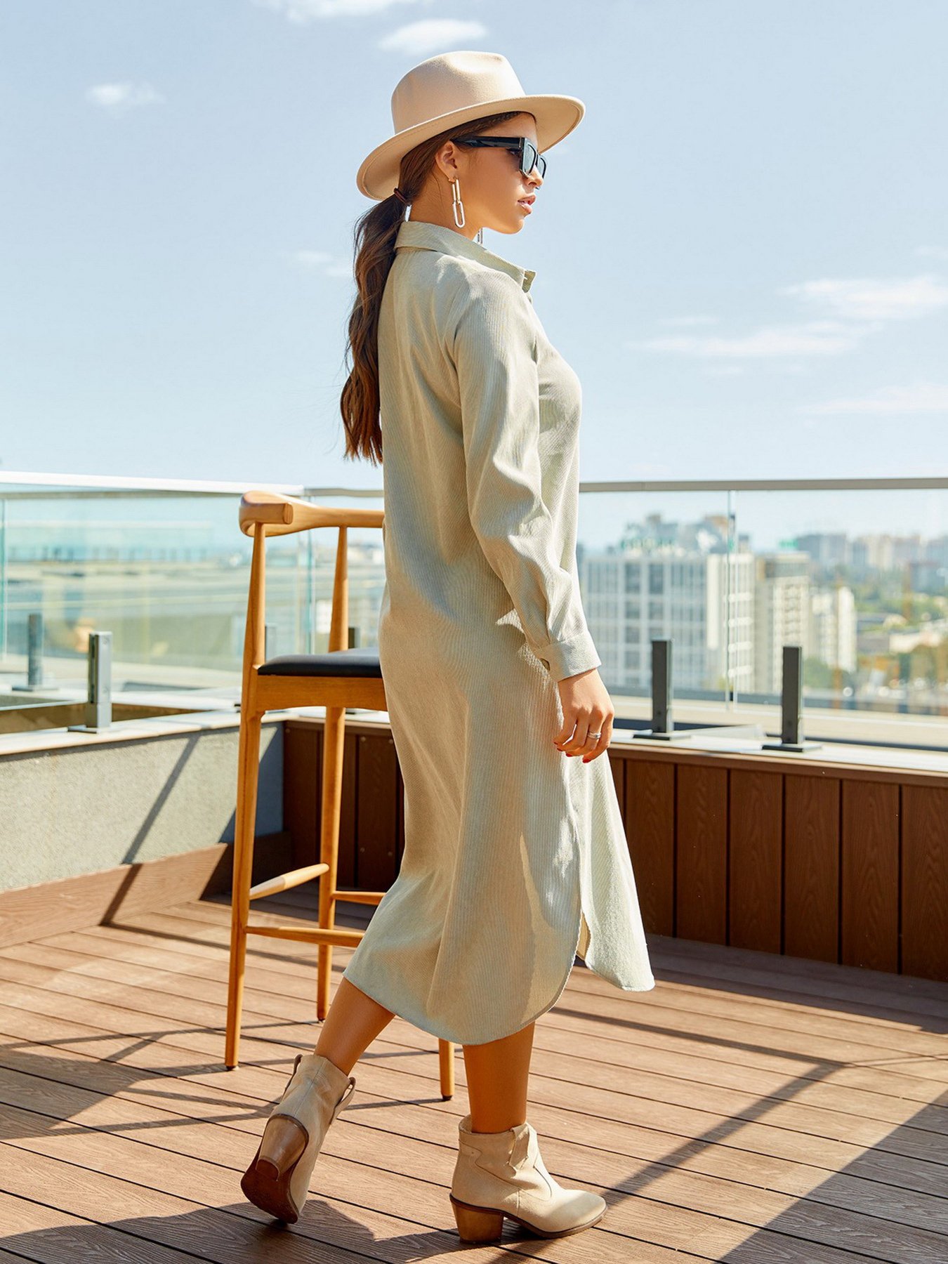 Платья ISSA Plus модель 13056_olive Фото