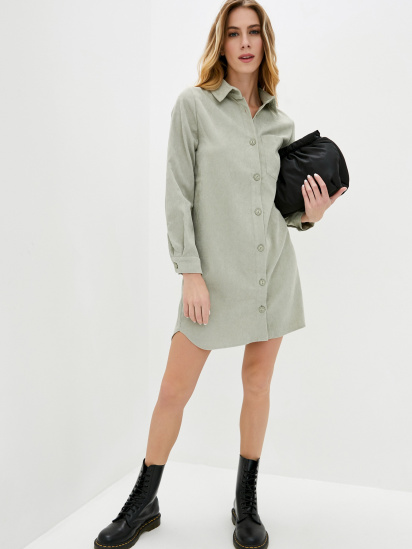 Сукня міні ISSA Plus модель 13057_olive — фото - INTERTOP