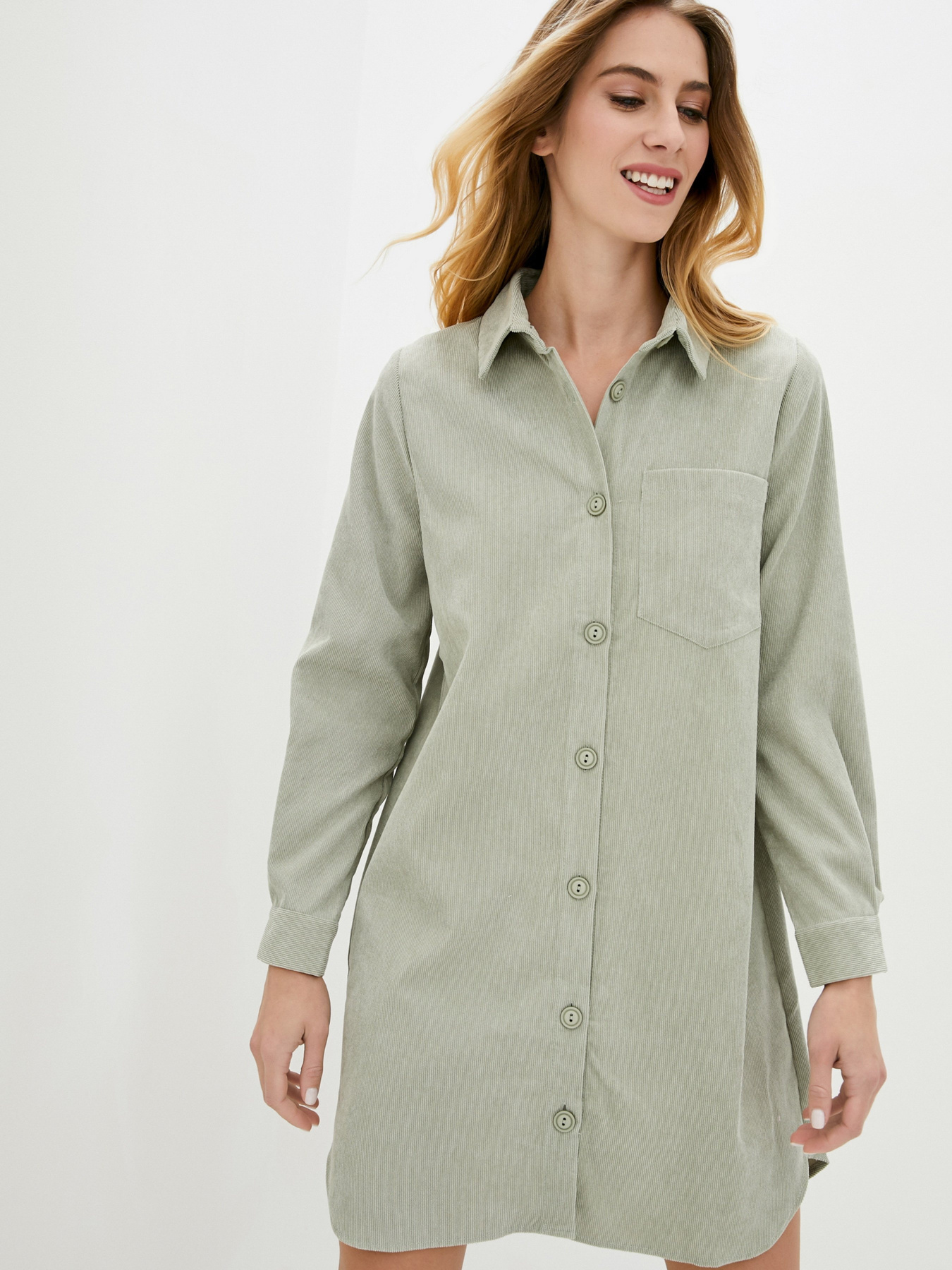 Платье мини ISSA Plus модель 13057_olive Фото