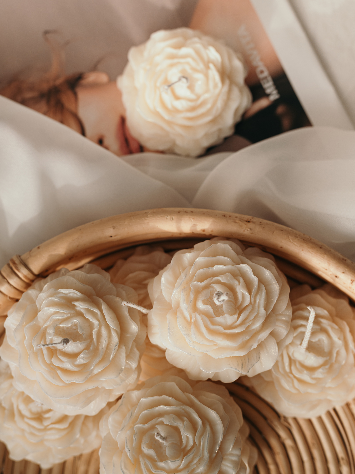 Набір свічок "Ажурна романтика" з натурального оливкового воску Candle Design модель 200.0098 Набір свічок "Ажурна романтика" з натурального оливкового воску Candle Design модель 200.0098 Фото