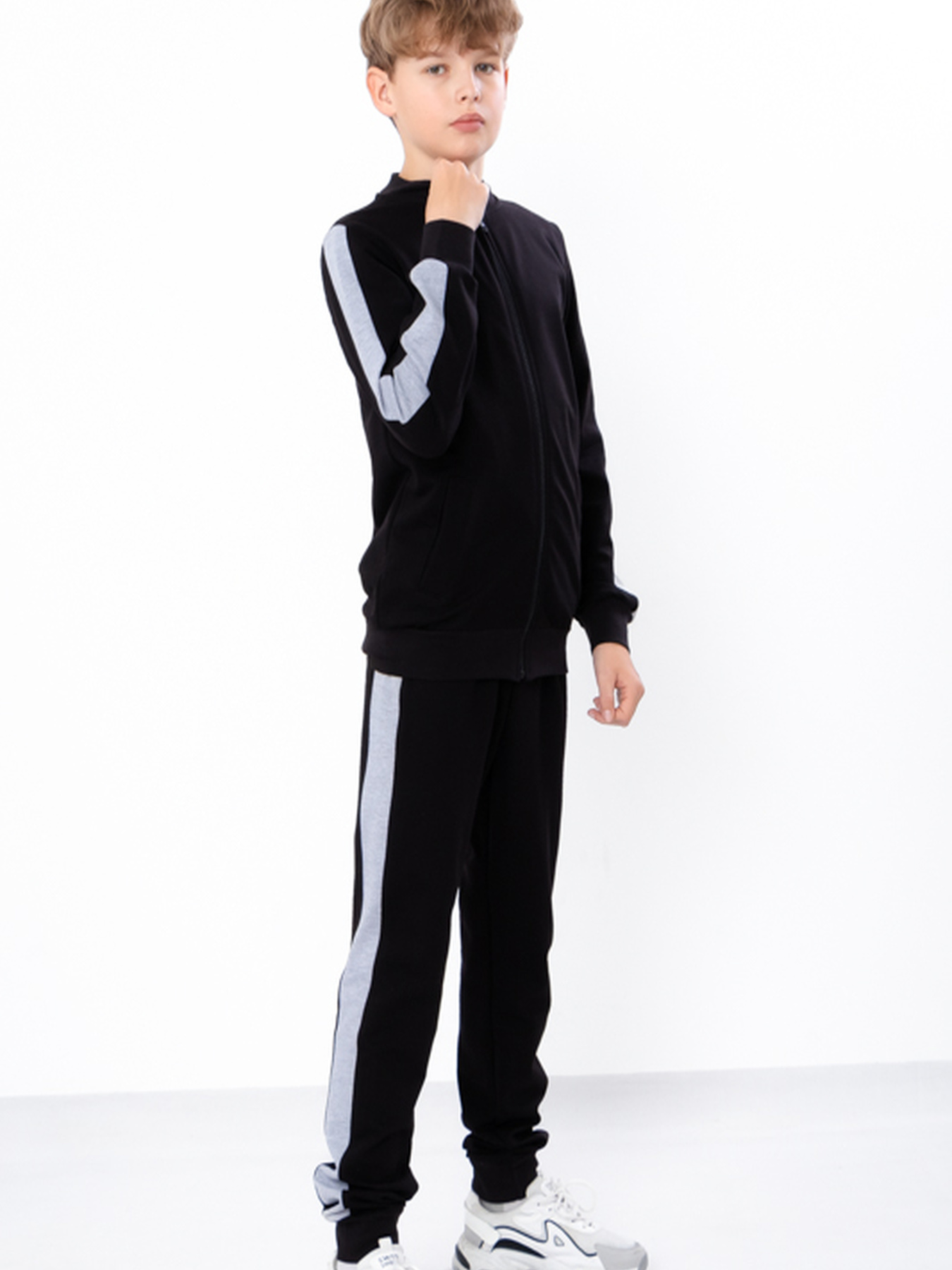 Спортивный костюм Носи своє модель 6152-057-2-chornij-srij Фото