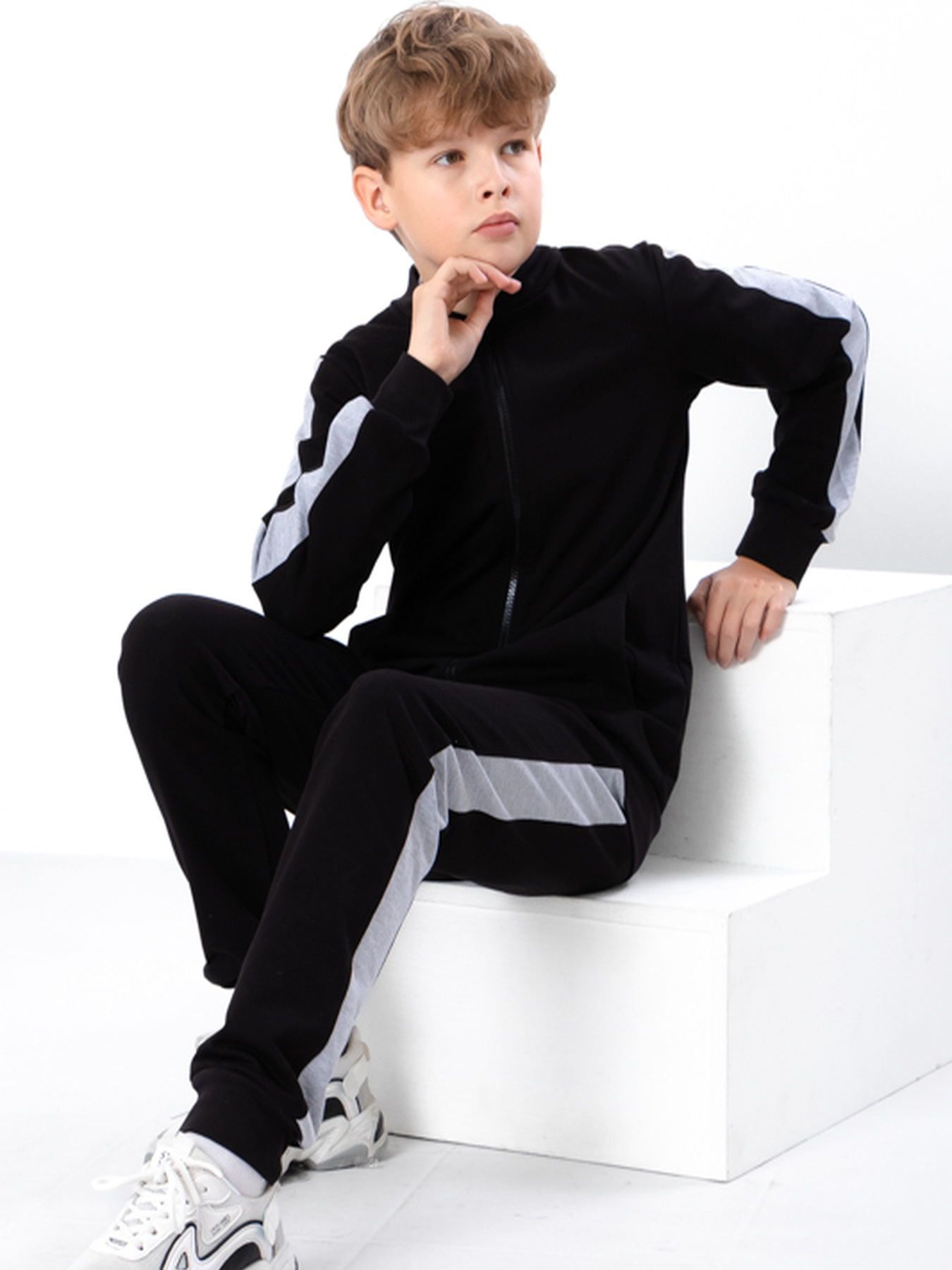 Спортивный костюм Носи своє модель 6152-057-2-chornij-srij Фото