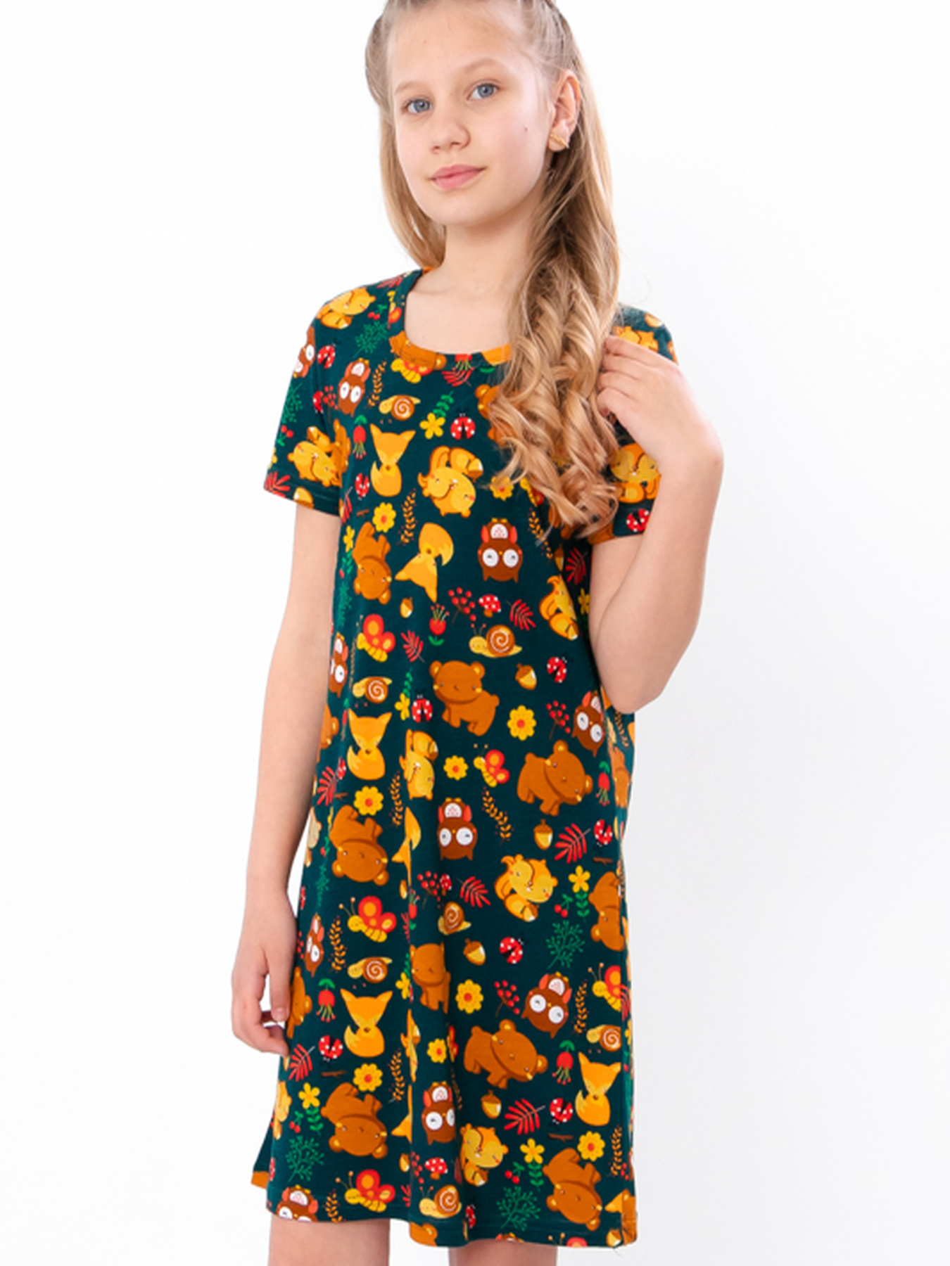 Нічна сорочка Носи своє модель 6019-002-2-zvrqta-temno-smaragdovij Фото