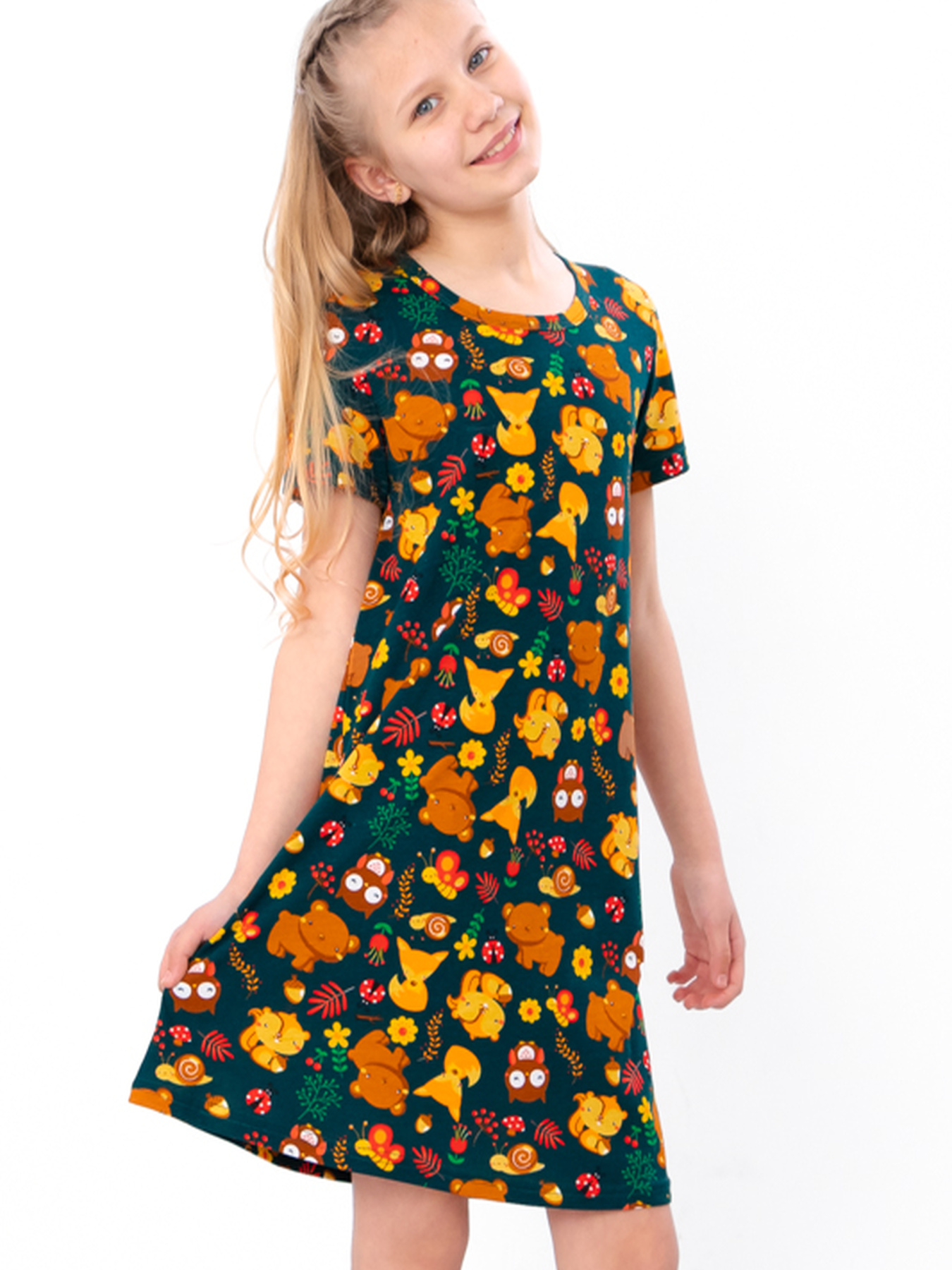 Нічна сорочка Носи своє модель 6019-002-2-zvrqta-temno-smaragdovij Фото