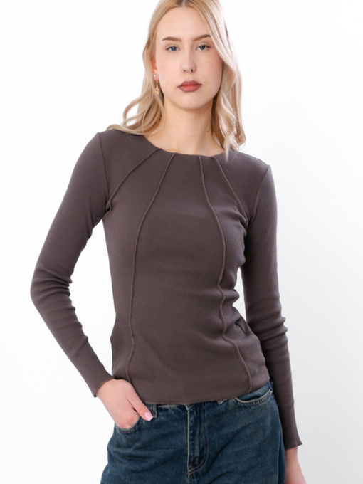 Лонгслив Носи своє модель 8387-019-shokolad Фото