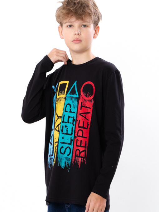 Лонгслив Носи своє модель 6363-036-33-chornij Фото