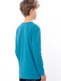 Лонгслив Носи своє модель 6363-036-33-lazurno-srij Фото