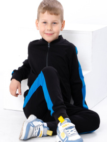 Спортивный костюм Носи своє модель 6152-057-4-chornij-bryuzova-blakitx Фото