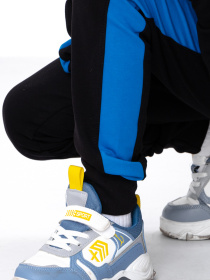 Спортивный костюм Носи своє модель 6152-057-4-chornij-bryuzova-blakitx Фото