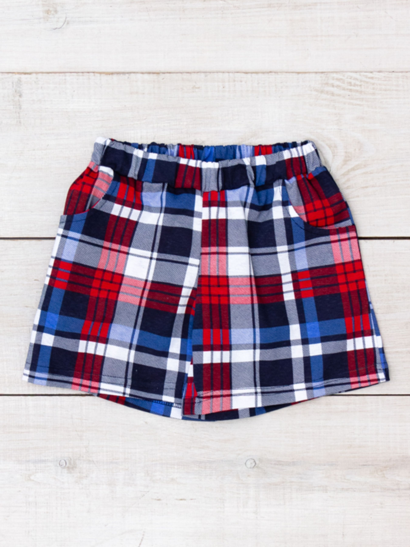 Повседневные шорты Носи своє модель 6262-002-kltinka-sinj-chervonij Повседневные шорты Носи своє модель 6262-002-kltinka-sinj-chervonij Фото