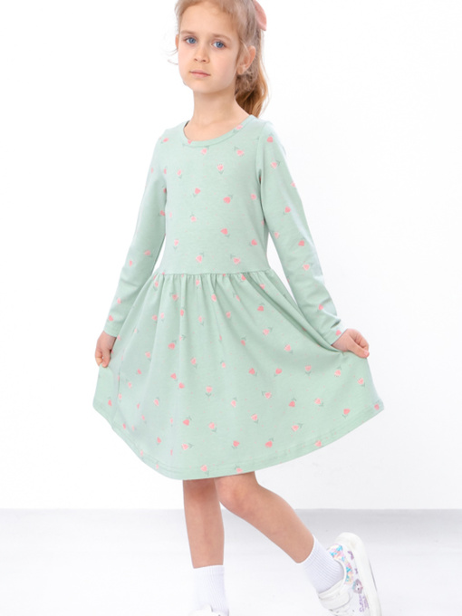 Платье миди Носи своє модель 6117-043-tyulxpani-sro-zelenij Фото