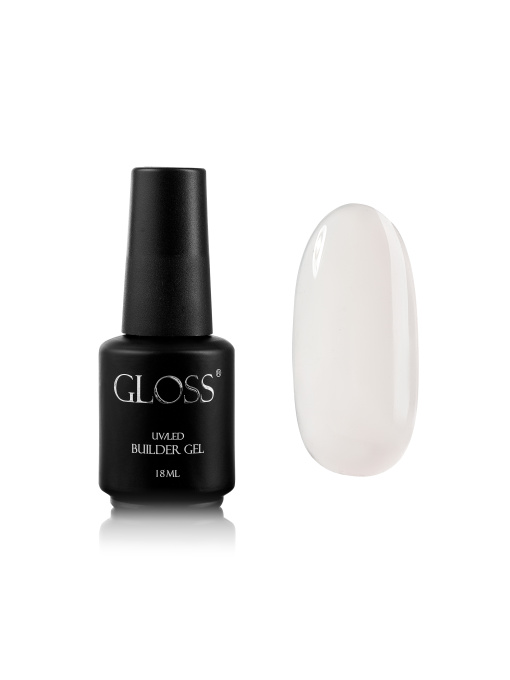 Однофазний гель з пензлем Builder Gel GLOSS Milky GLOSS COMPANY модель 4823271407738 Фото
