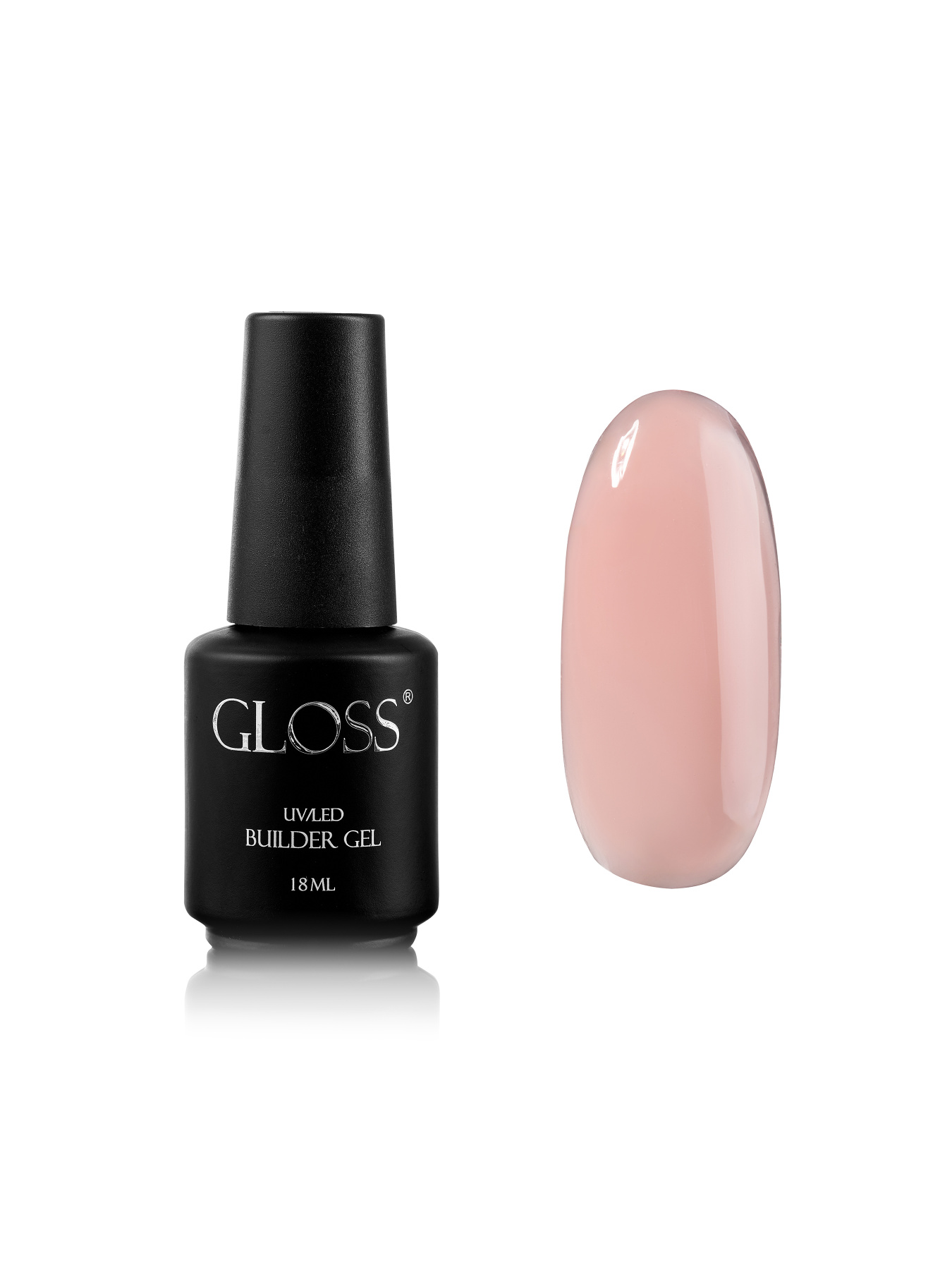 Однофазний гель з пензлем Builder Gel GLOSS Naked GLOSS COMPANY модель 4823271408643 Фото