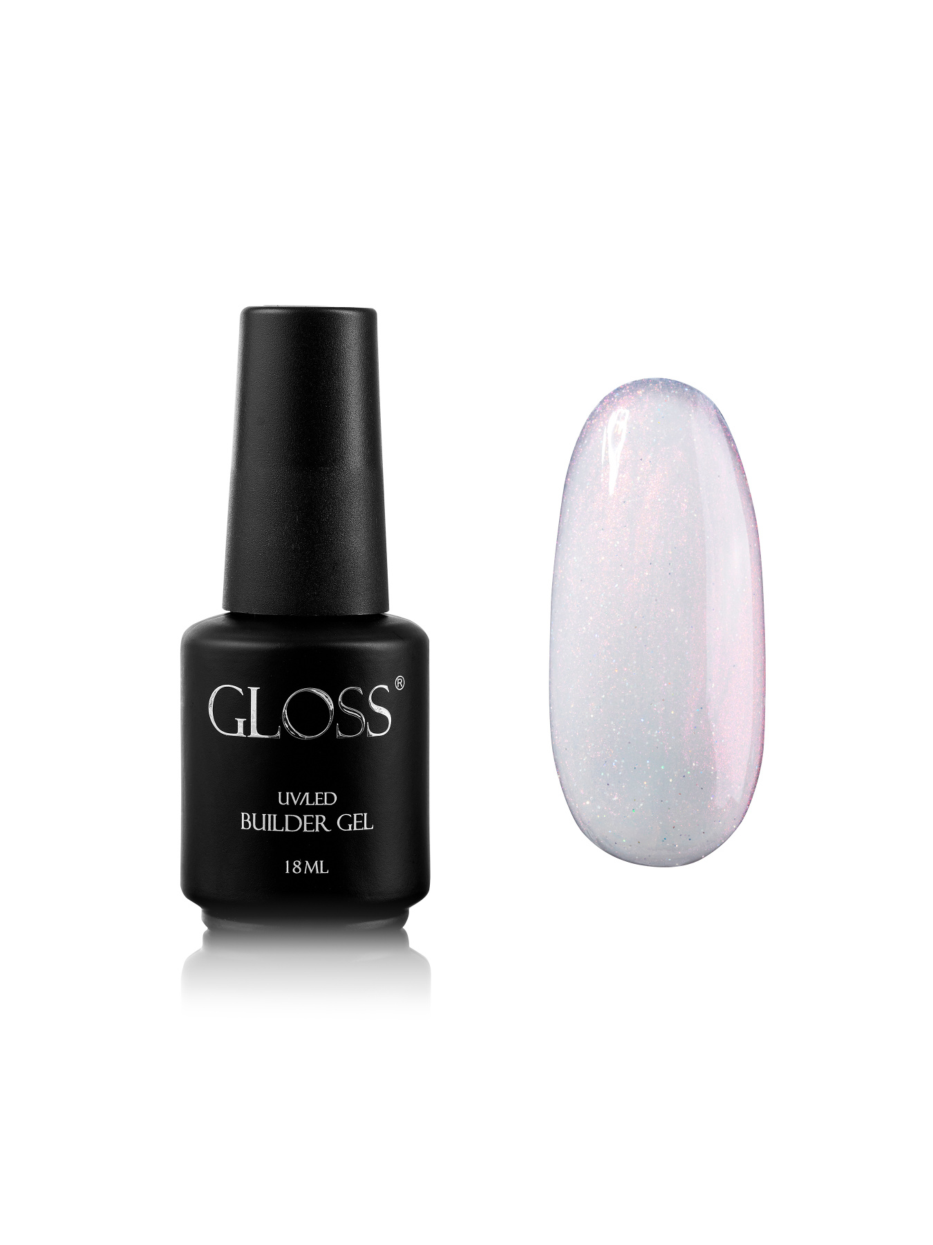 Однофазный гель с кистью Builder Gel GLOSS Pink Silver GLOSS COMPANY модель 4823271408728 Фото