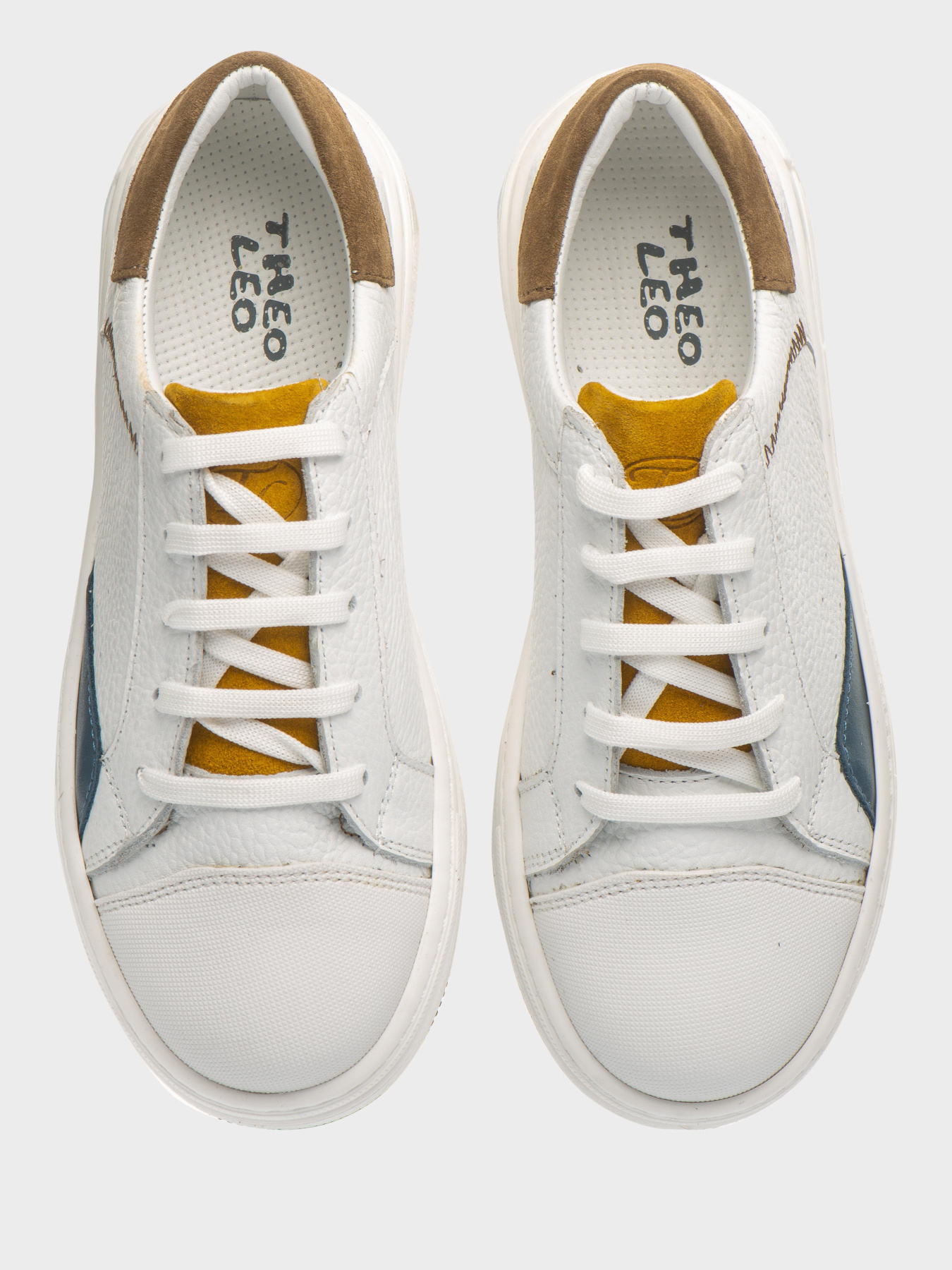 Кеды низкие Theo Leo модель LEO-3382 WH Фото