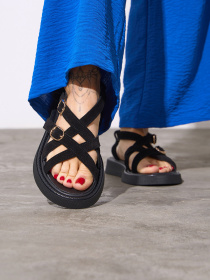 Сандалії ISSA Plus модель OB2-265_черный Сандалії ISSA Plus модель OB2-265_черный Фото