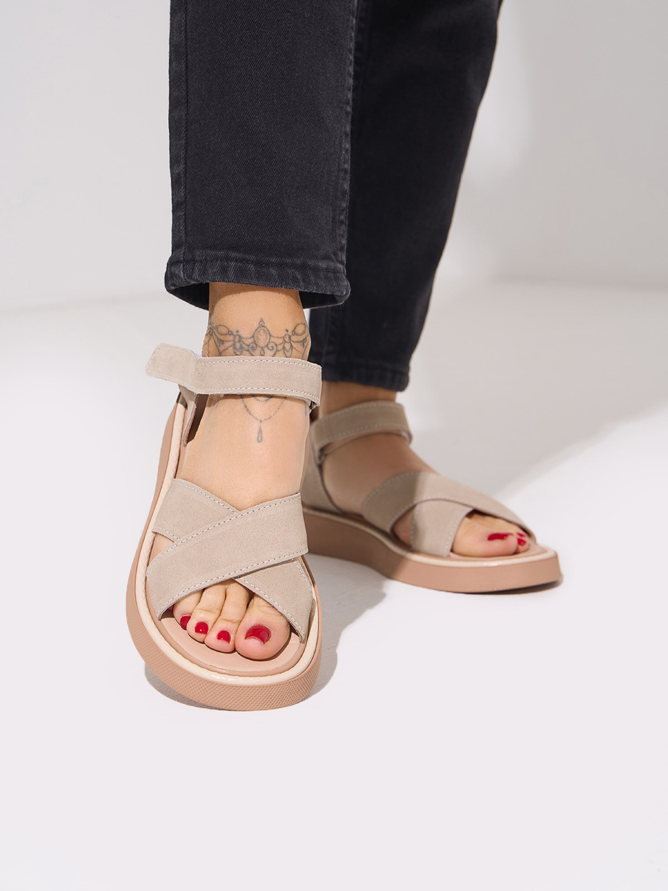 Сандалії ISSA Plus модель OB2-611_бежевый Фото