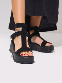 Босоніжки ISSA Plus модель OB2-612_черный Босоніжки ISSA Plus модель OB2-612_черный Фото