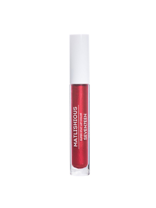 Жидкая помада-блеск MATLISHIOUS SUPER STAY LIP COLOR т.11 красный с искрой SEVEN7EEN модель 5,20E+12 Фото