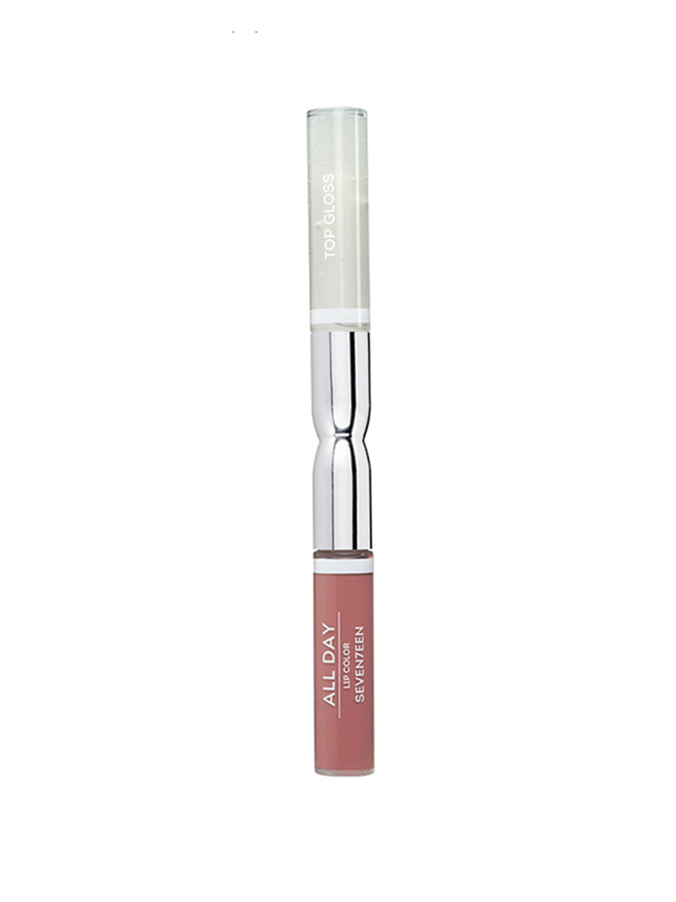 Жидкая стойкая помада-блеск 03 ALL DAY LIP COLOR & TOP GLOSS бежевый SEVEN7EEN модель 5,20E+12 Фото