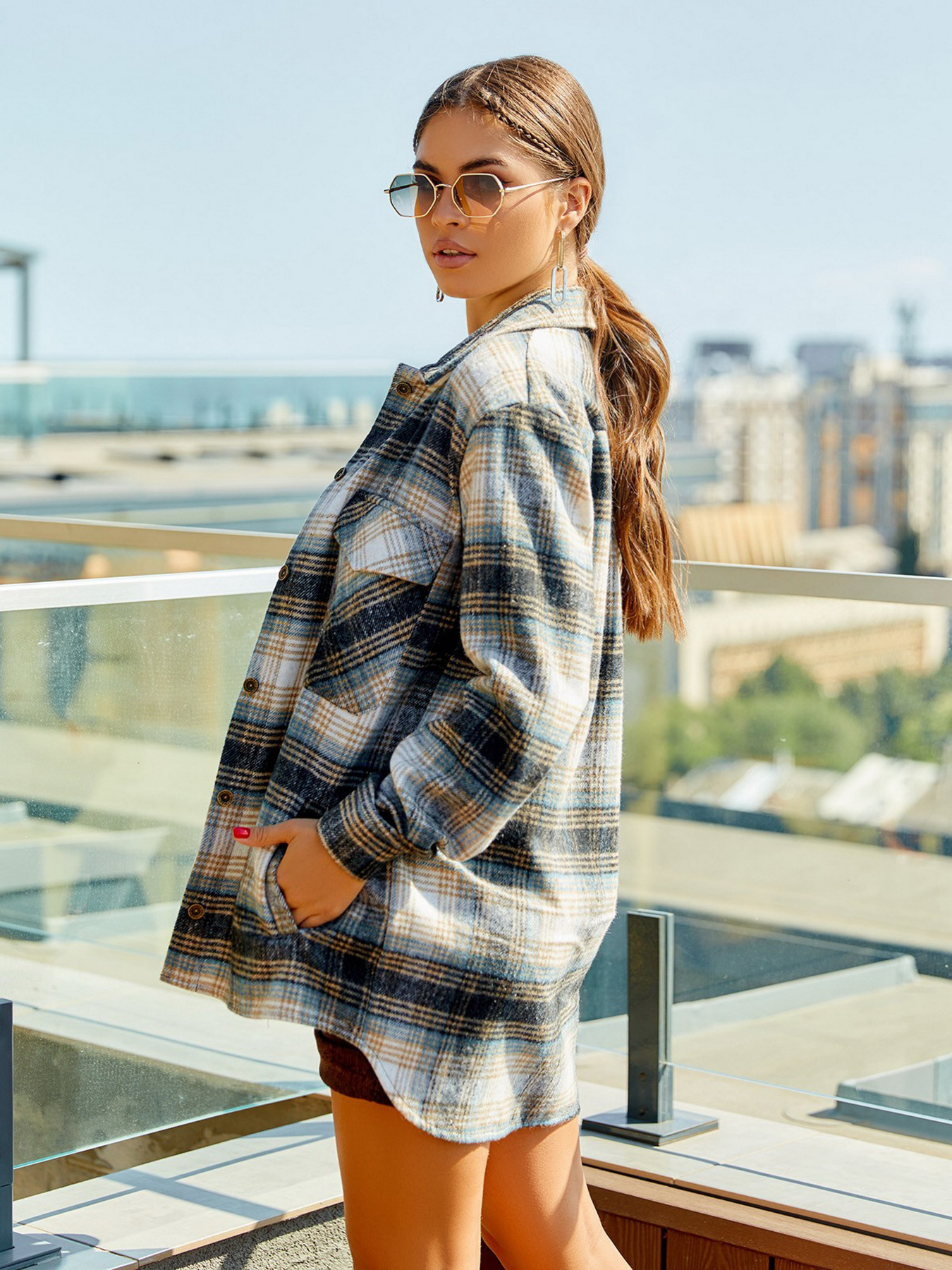 Сорочка ISSA Plus модель 12916_multicolor Фото