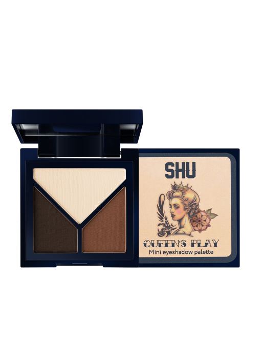 Мини-палетка теней для век QUEEN'S PLAY №121 базовый коричневый SHU модель 8,44E+12 Фото