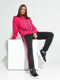 Спортивний костюм ISSA Plus модель 12217_blackraspberry Фото