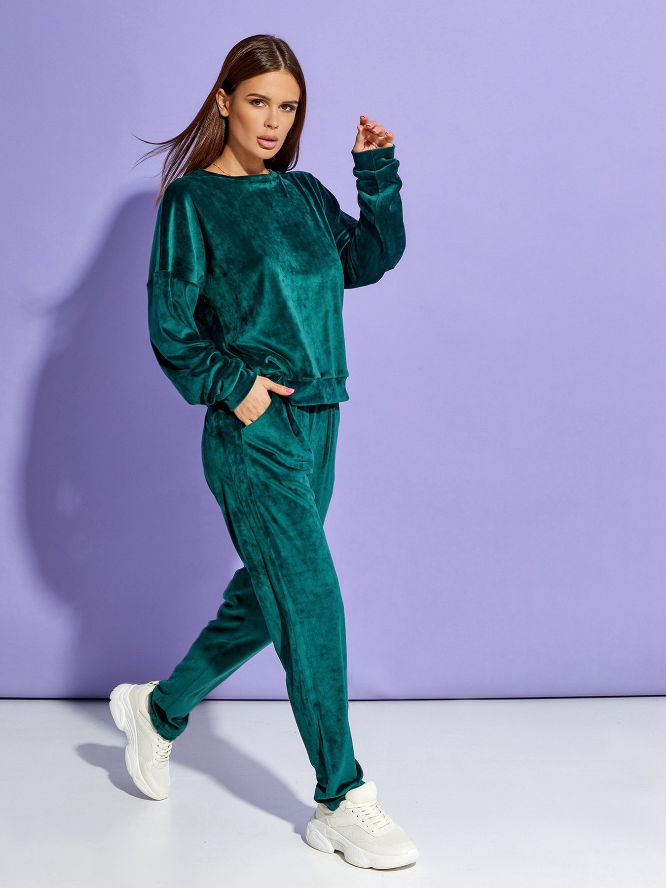 Спортивный костюм ISSA Plus модель 12251_green Фото