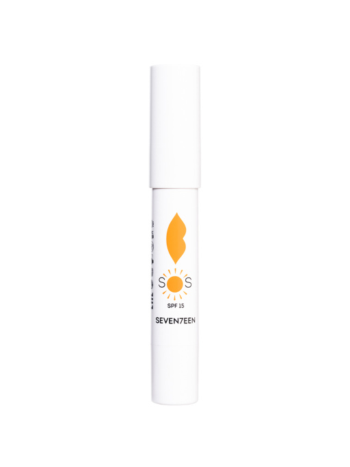 Восстанавливающий увлажняющий бальзам для губ SOS LIP REPAIR SPF 15+ PINK Прозрачный розовый SEVEN7EEN модель 5201641027134 Фото