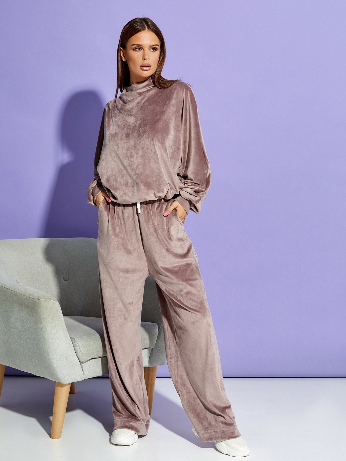 Спортивный костюм ISSA Plus модель 12309_beige Фото