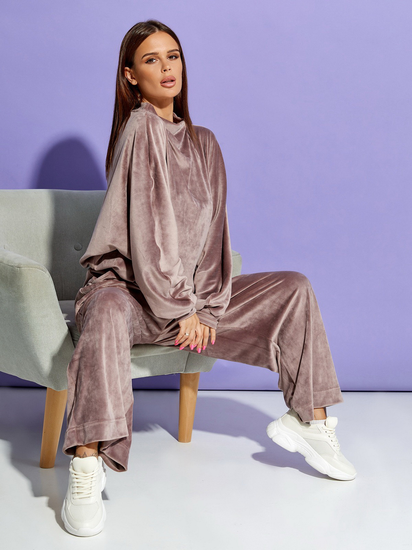 Спортивний костюм ISSA Plus модель 12309_beige Спортивний костюм ISSA Plus модель 12309_beige Фото