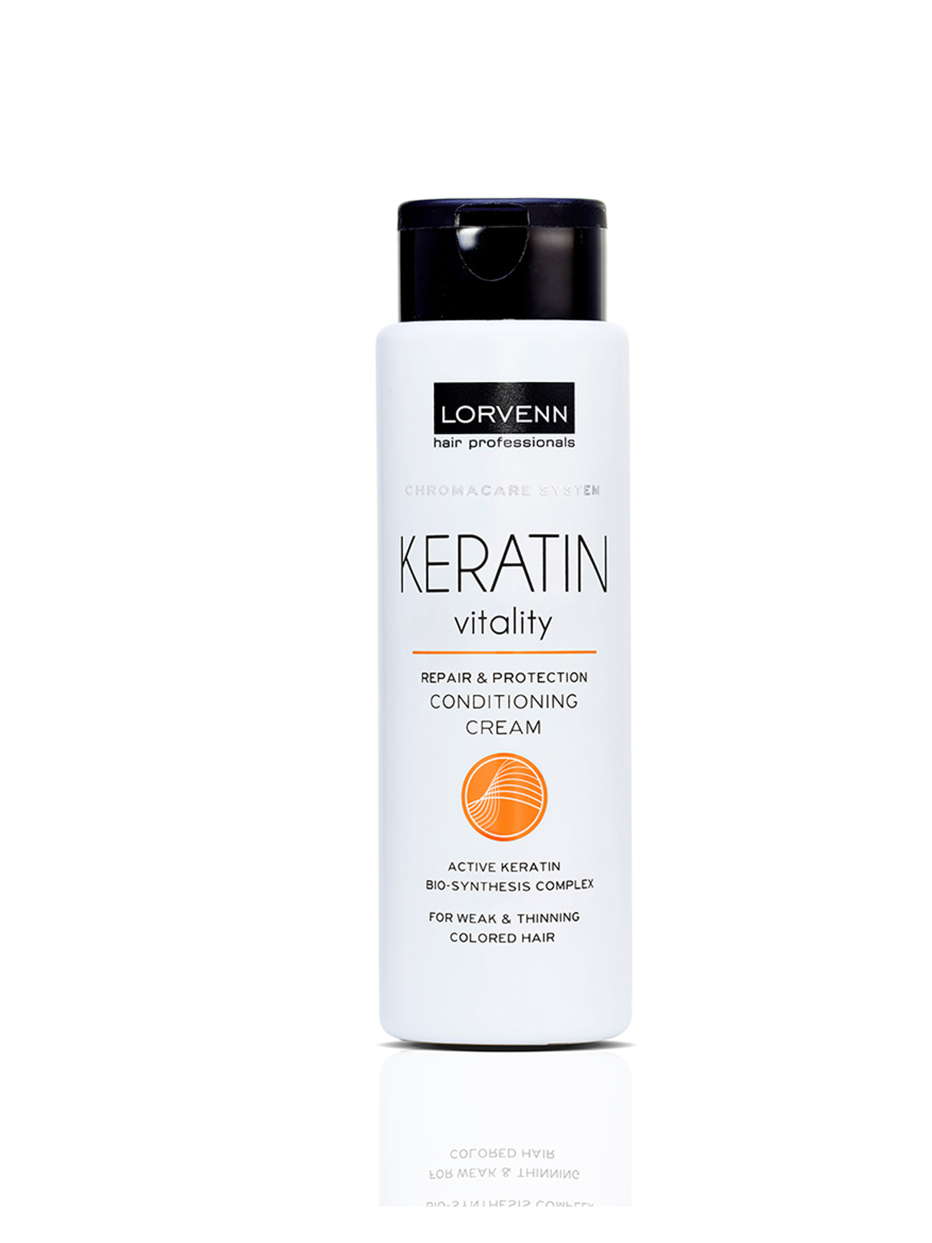 Крем-кондиционер с кератином д/тонких/слаб.волос KERATIN VITALITY CONDITIONING CREAM LORVENN үлгі 5201641749173 Фото