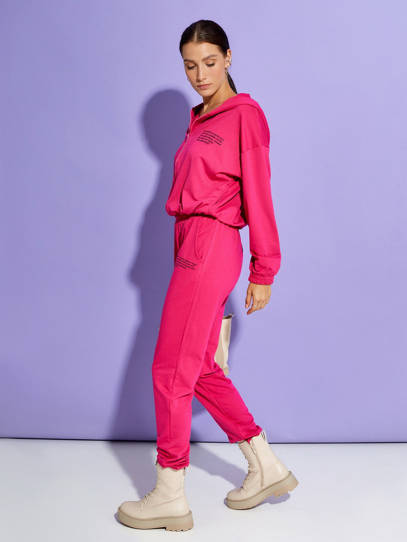 Спортивний костюм ISSA Plus модель 12496_raspberry Фото