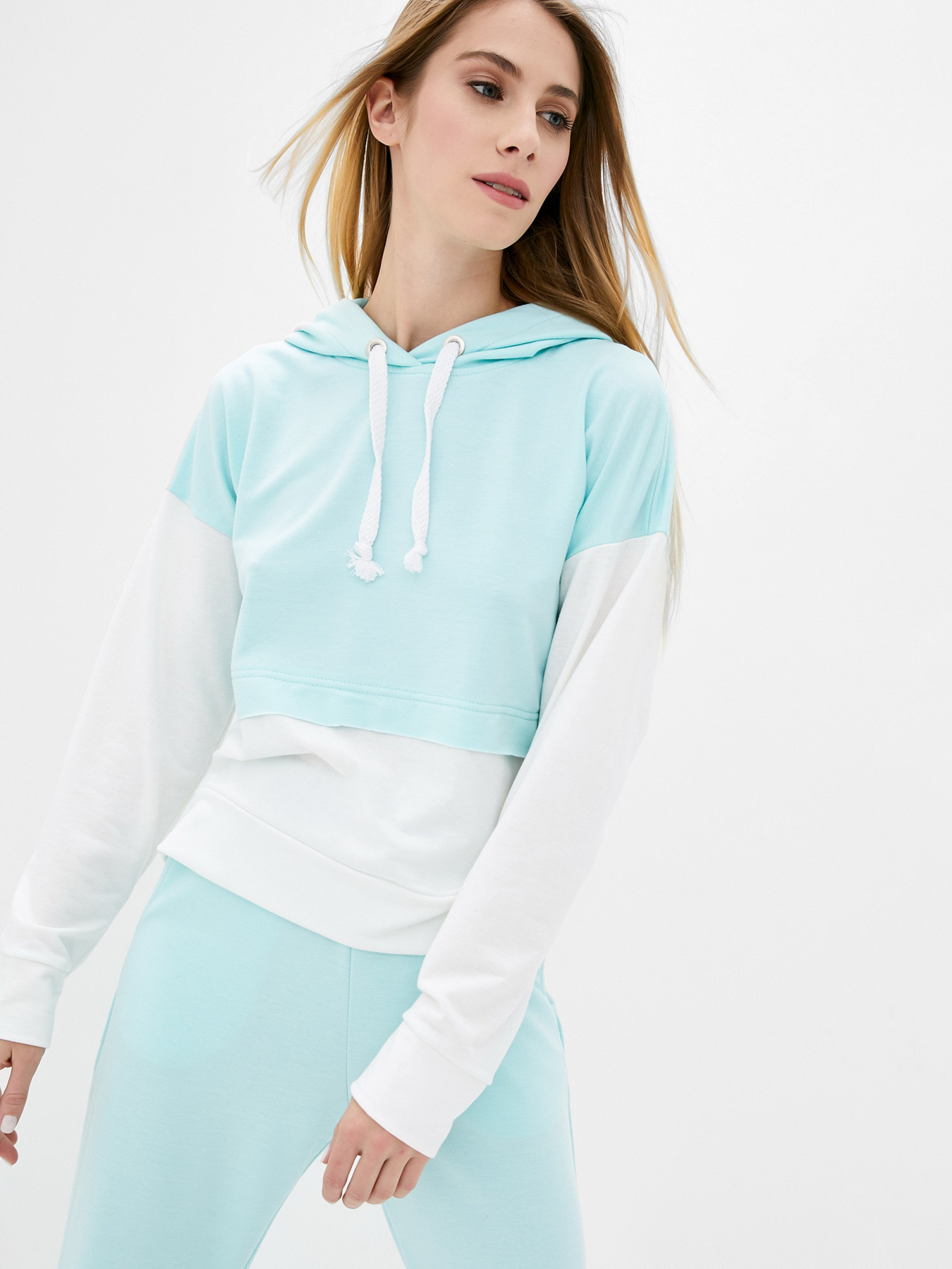 Спортивний костюм ISSA Plus модель SA-302_mintwhite Фото