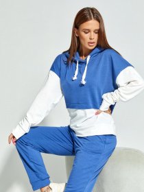 Спортивный костюм ISSA Plus модель SA-302_whiteblue Фото