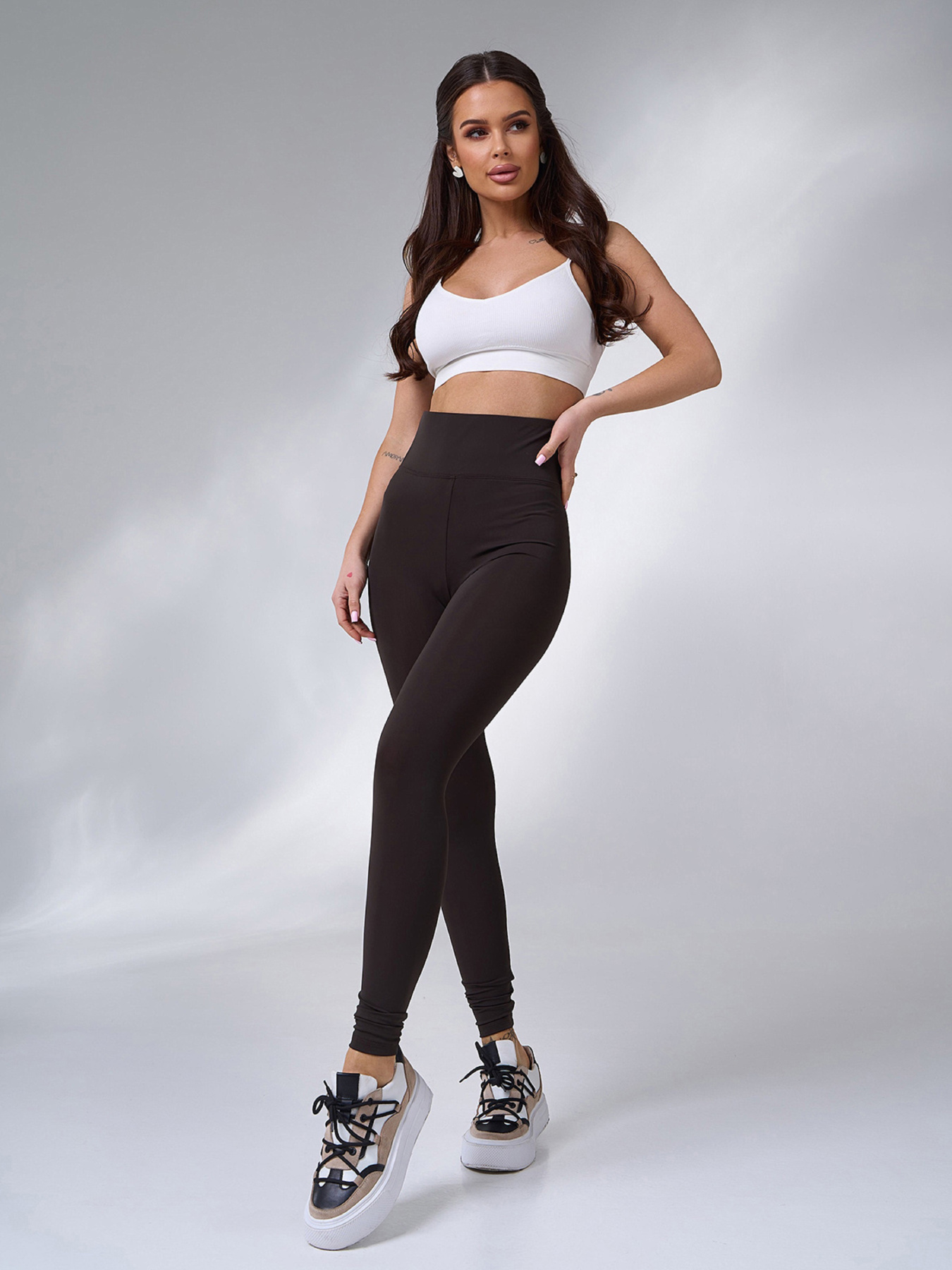 Леггинсы ISSA Plus модель 999_коричневый Фото