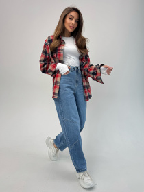 Широкі джинси ISSA Plus модель WN20-694_голубой Фото