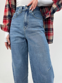 Широкі джинси ISSA Plus модель WN20-694_голубой Фото