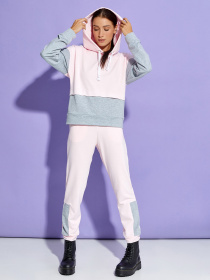 Спортивный костюм ISSA Plus модель SA-302_graypink Фото