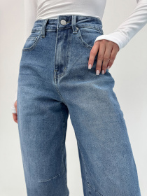 Широкі джинси ISSA Plus модель WN20-697_синий Фото