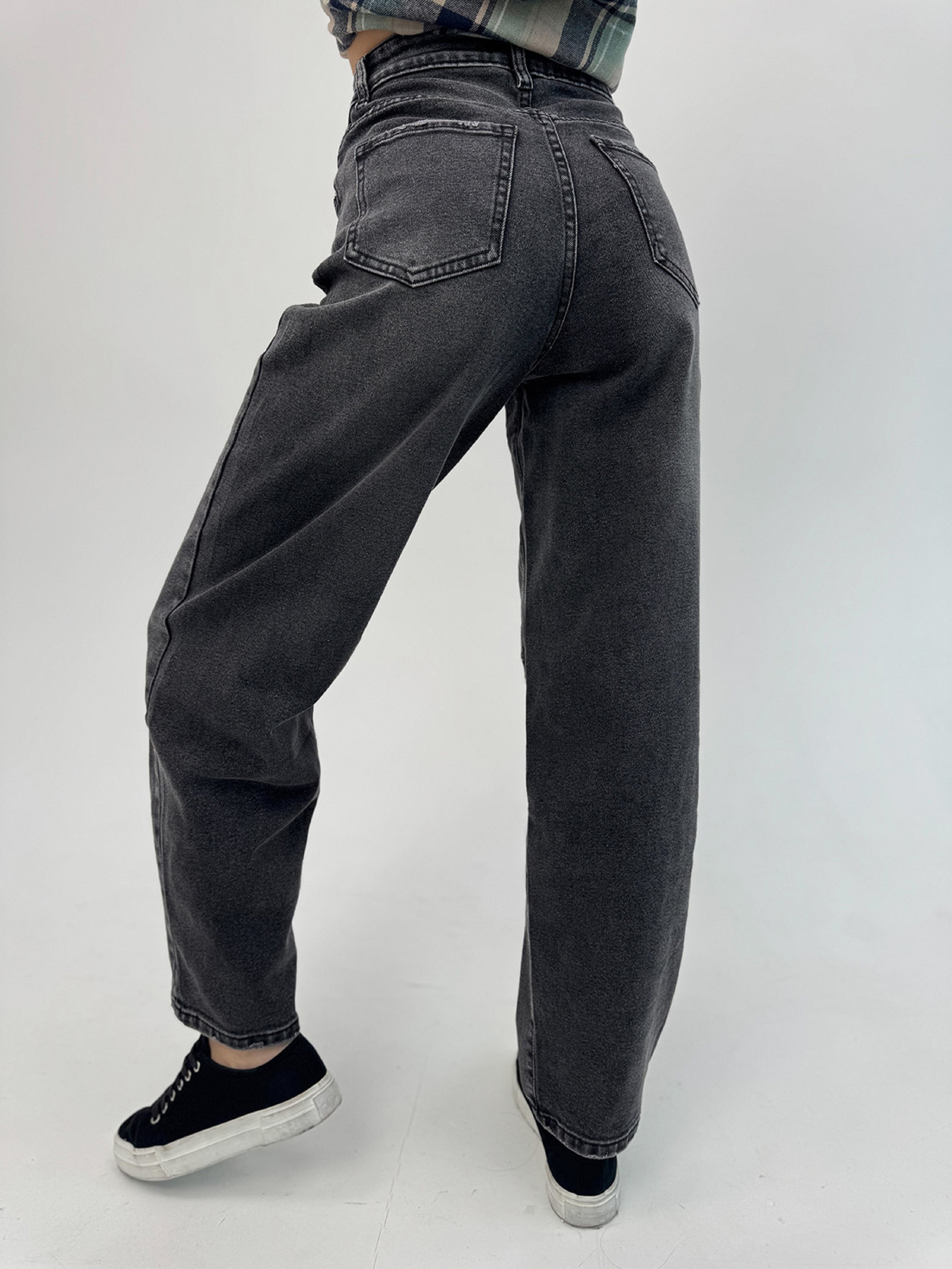 Широкі джинси ISSA Plus модель WN20-698_темно_серый Фото