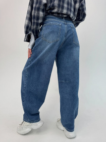 Широкі джинси ISSA Plus модель WN20-698_синий Фото