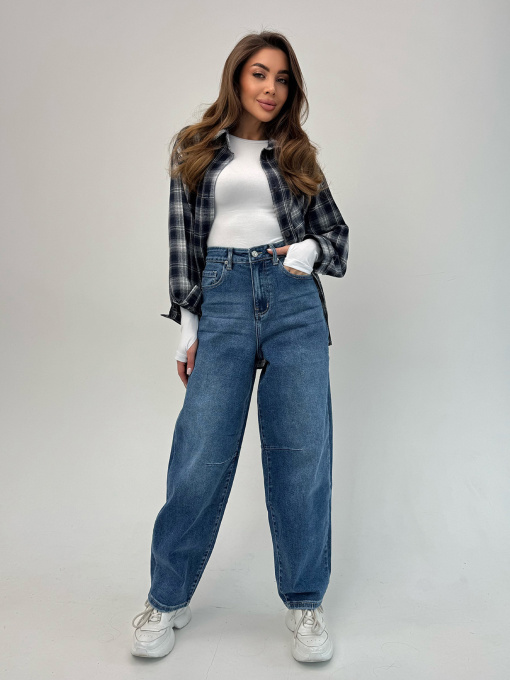 Широкие джинсы ISSA Plus модель WN20-698_синий Фото