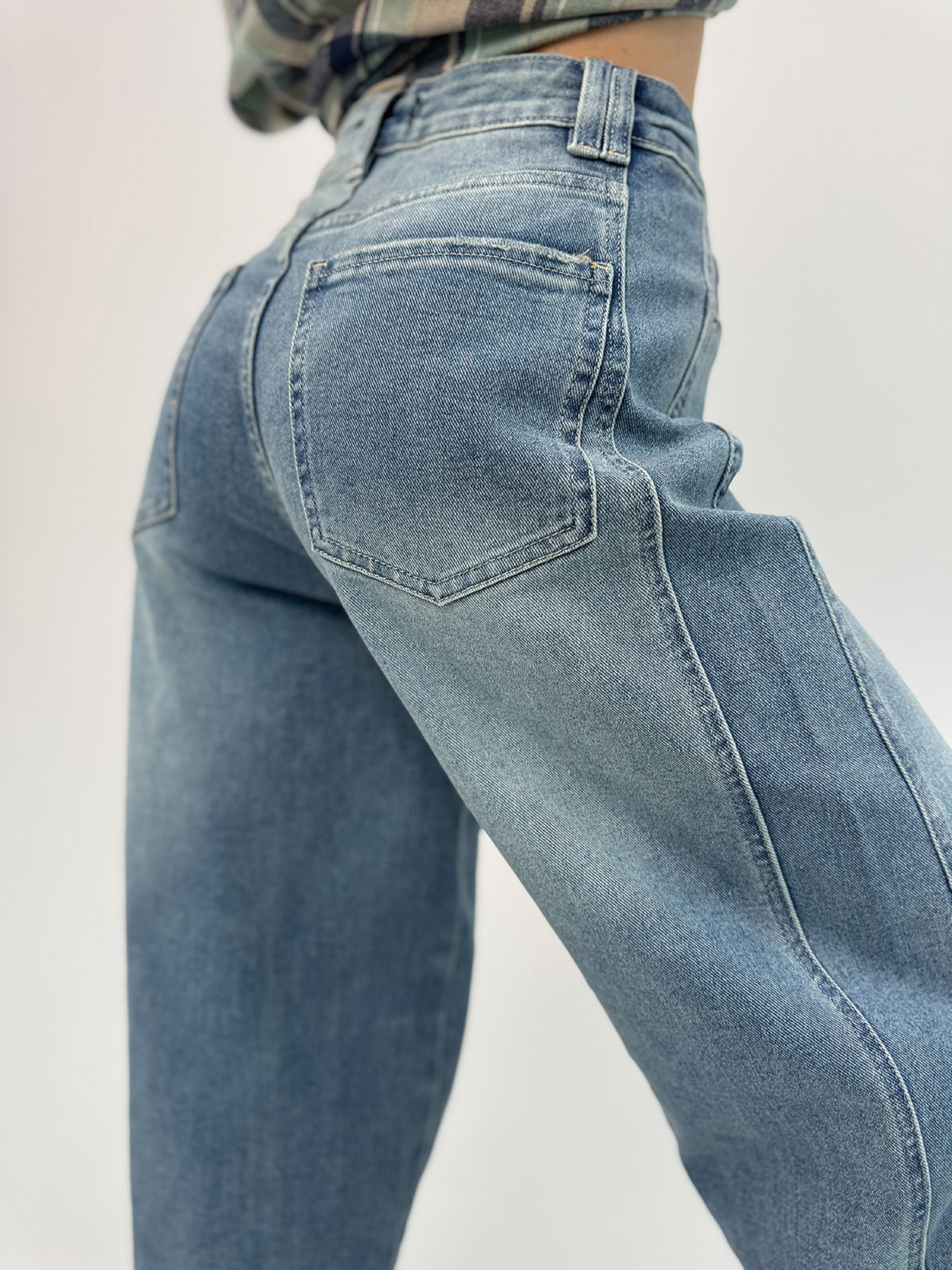 Широкі джинси ISSA Plus модель WN20-699_голубой Фото