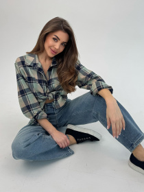 Широкі джинси ISSA Plus модель WN20-699_голубой Фото