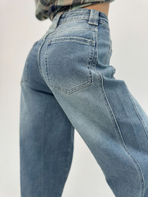 Широкі джинси ISSA Plus модель WN20-699_голубой Фото