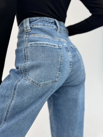 Широкі джинси ISSA Plus модель WN20-699_синий Фото