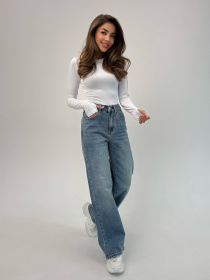 Прямые джинсы ISSA Plus модель WN20-700_голубой Прямые джинсы ISSA Plus модель WN20-700_голубой Фото