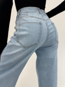 Прямые джинсы ISSA Plus модель WN20-701_голубой Фото