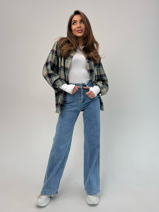 Прямые джинсы ISSA Plus модель WN20-702_голубой Фото